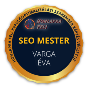 Varga Éva SEO mester pecsét