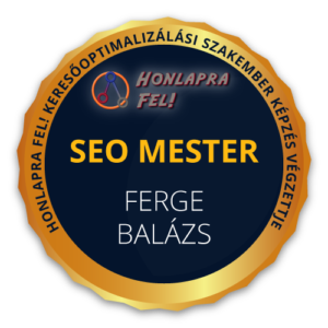 Ferge Balázs SEO mester pecsét