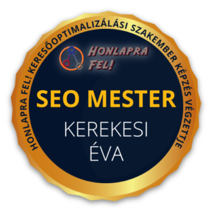 Kerekesi Éva - SEO mester pecsét